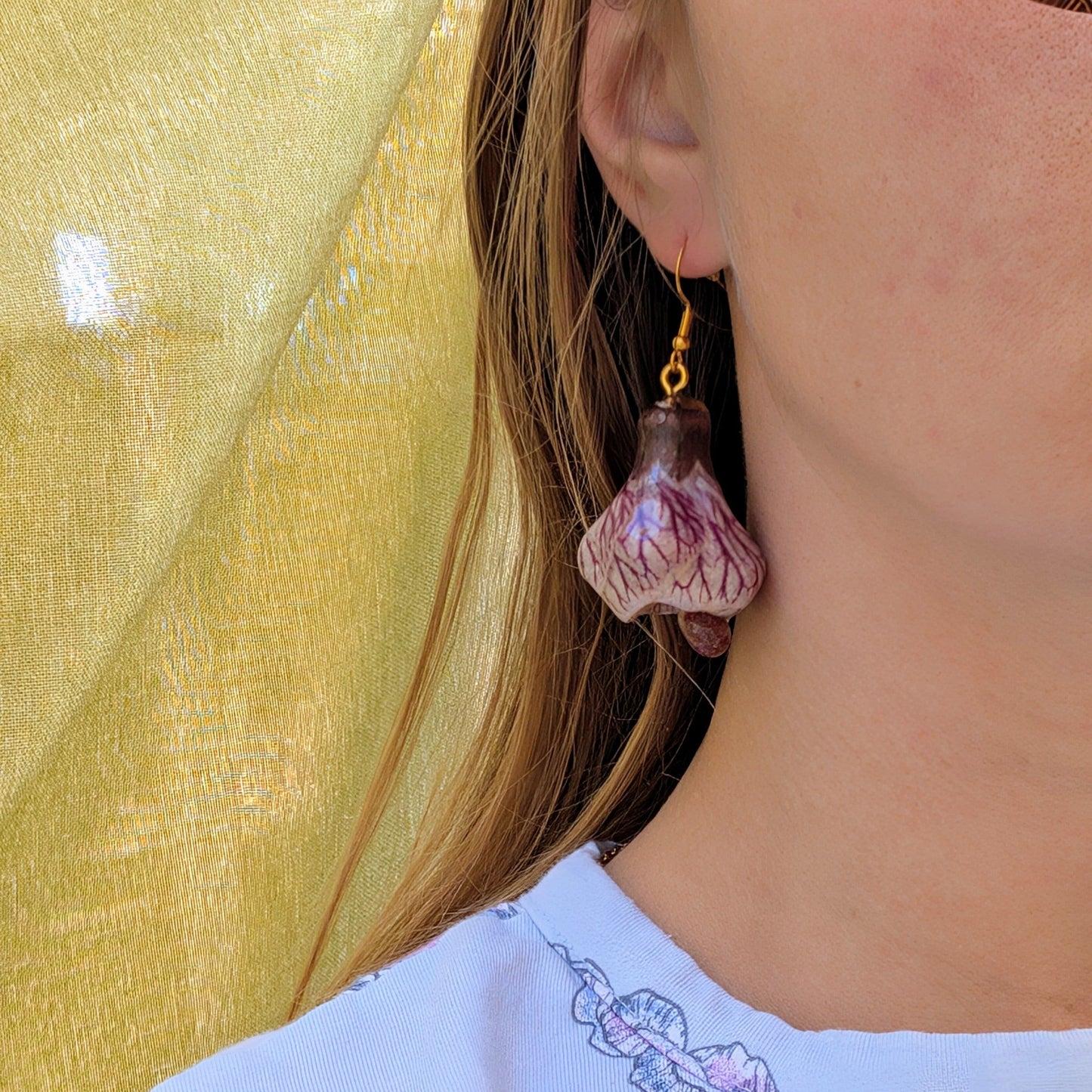 Blushing Bellflower Earrings