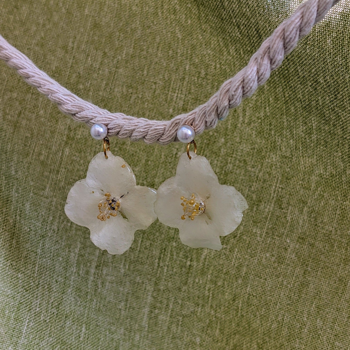 Ivory Blossom Studs