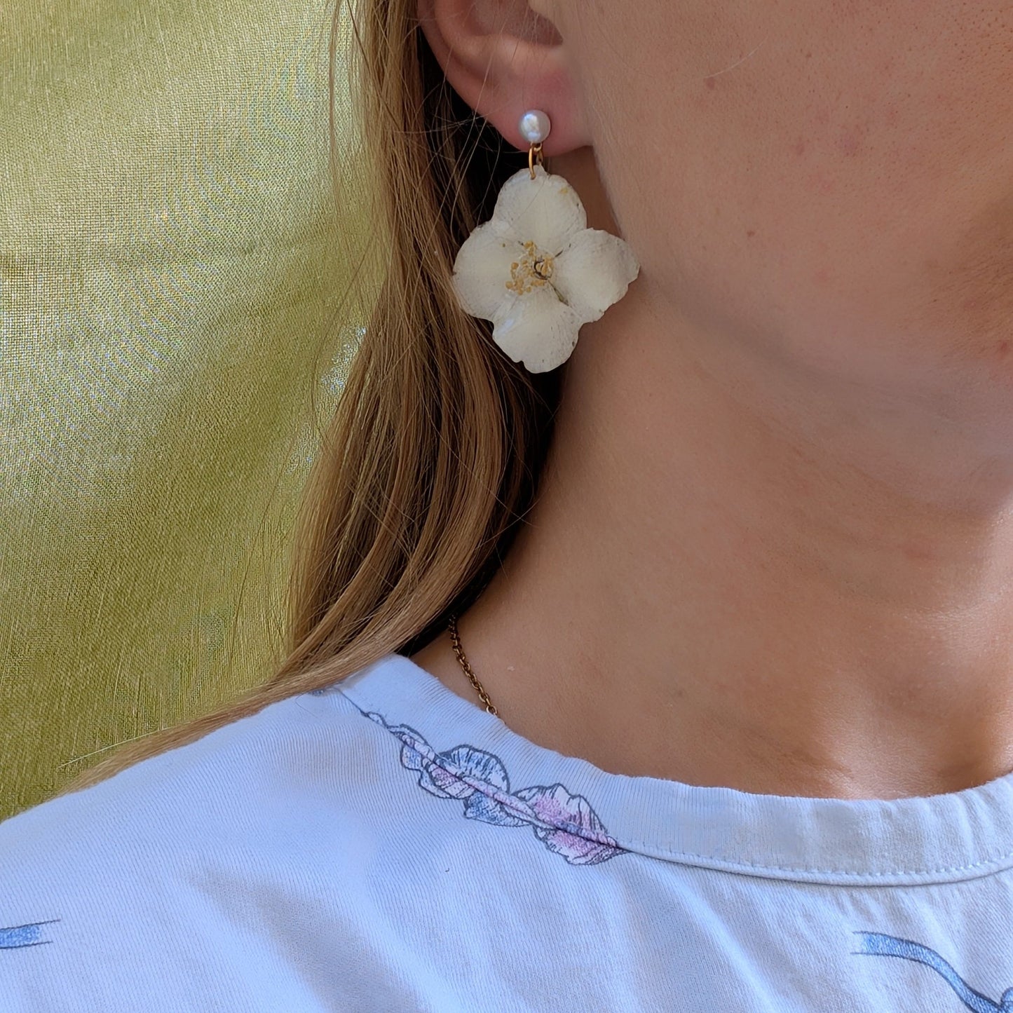 Ivory Blossom Studs