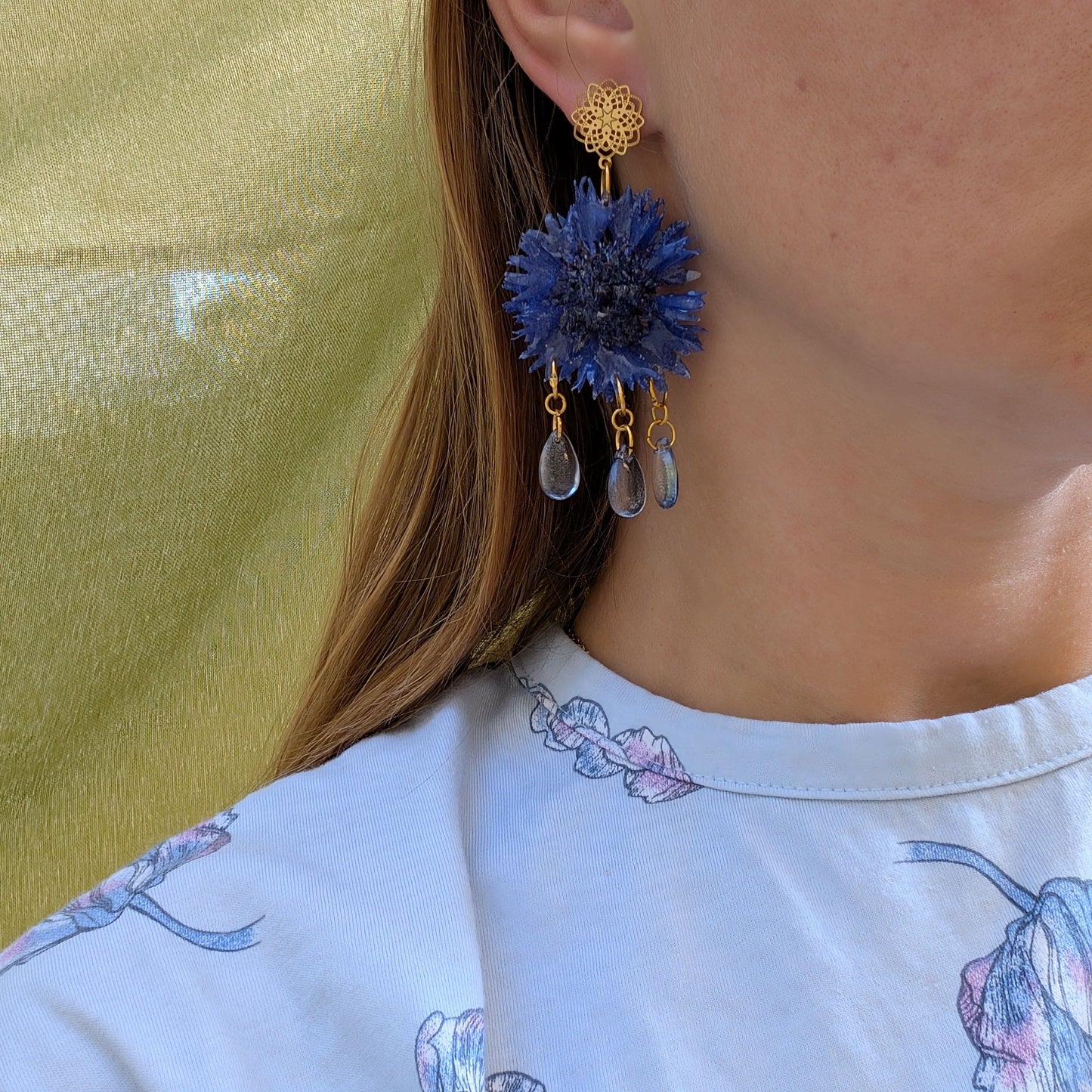 Blue Flame Cornflower Drops