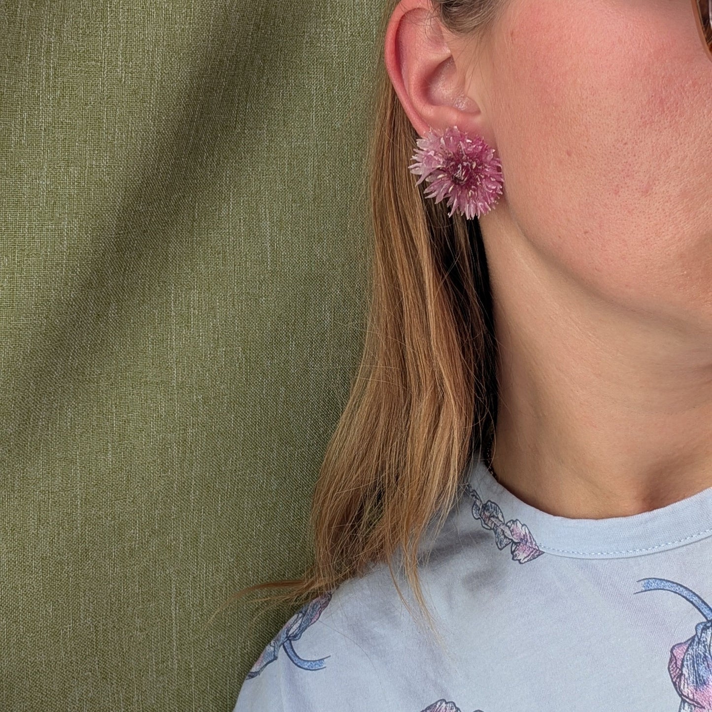 Cornflower Stud Earrings