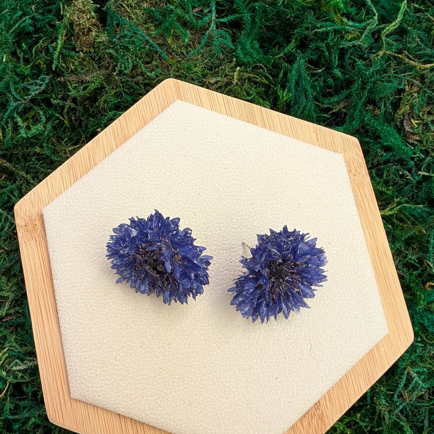 Cornflower Stud Earrings
