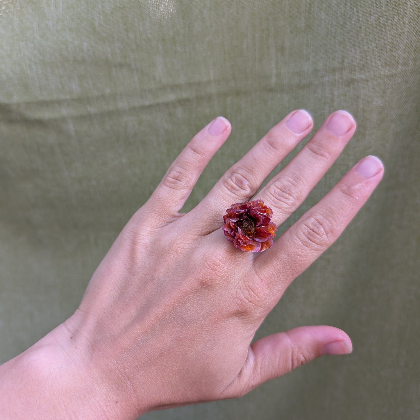 Fiery Bloom Ring