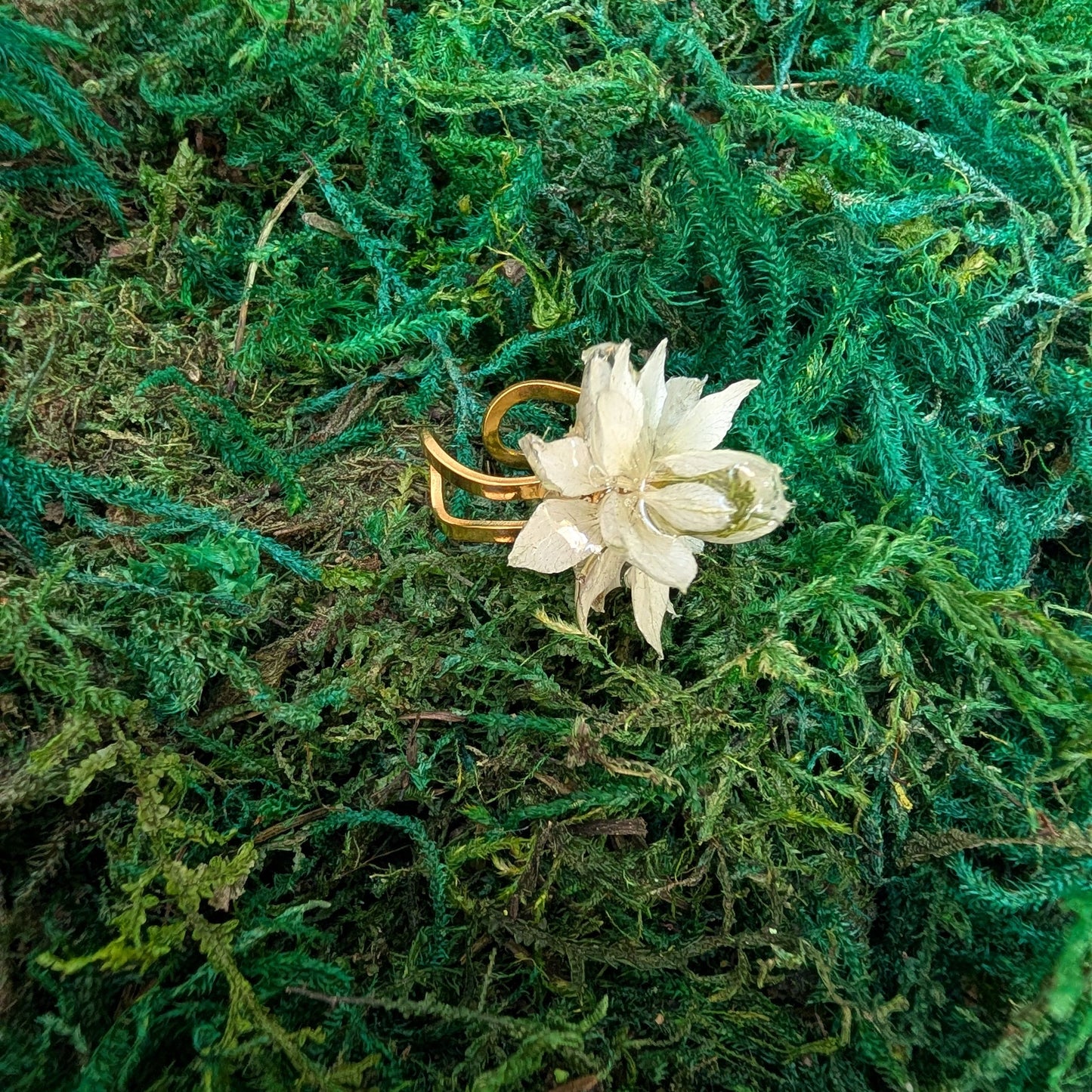White Nigella Ring