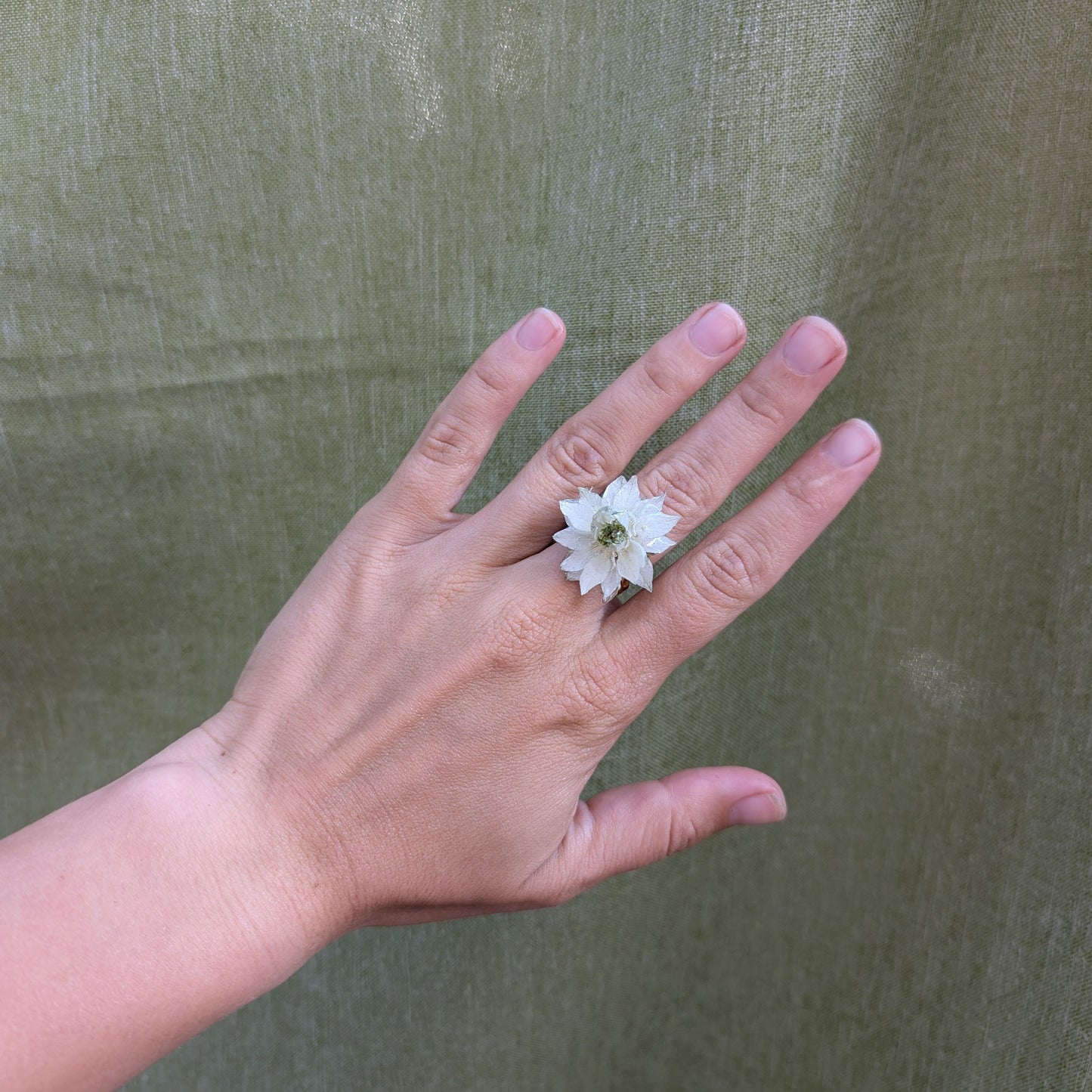 White Nigella Ring