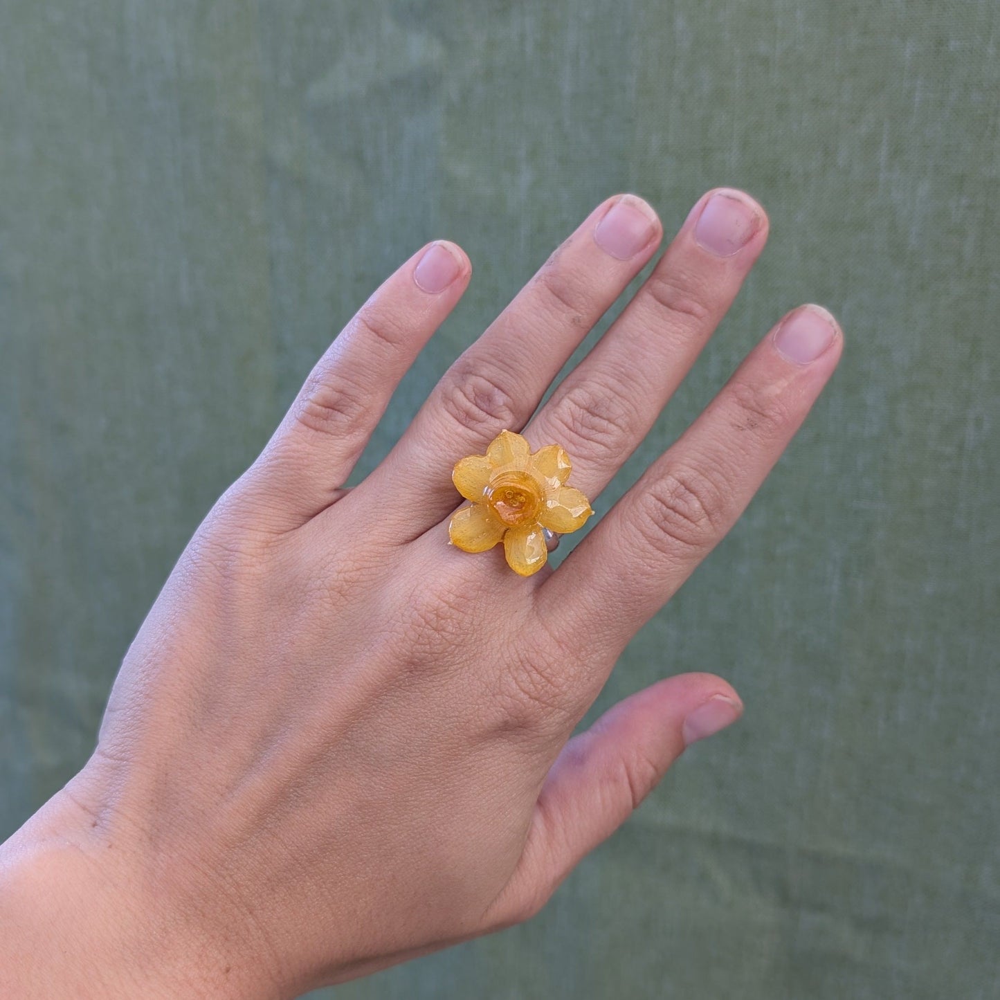 Golden Daffodil Ring