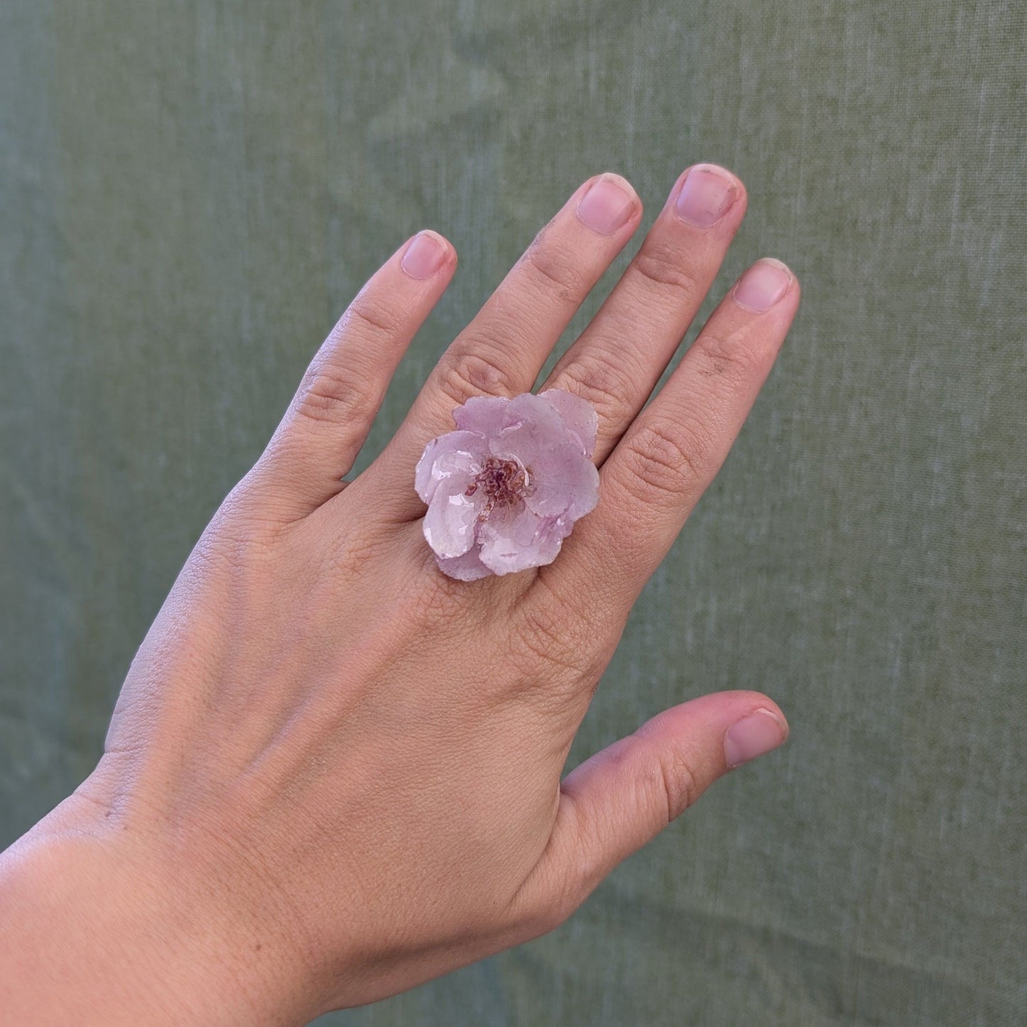 Apple Bloom Real Flower Ring