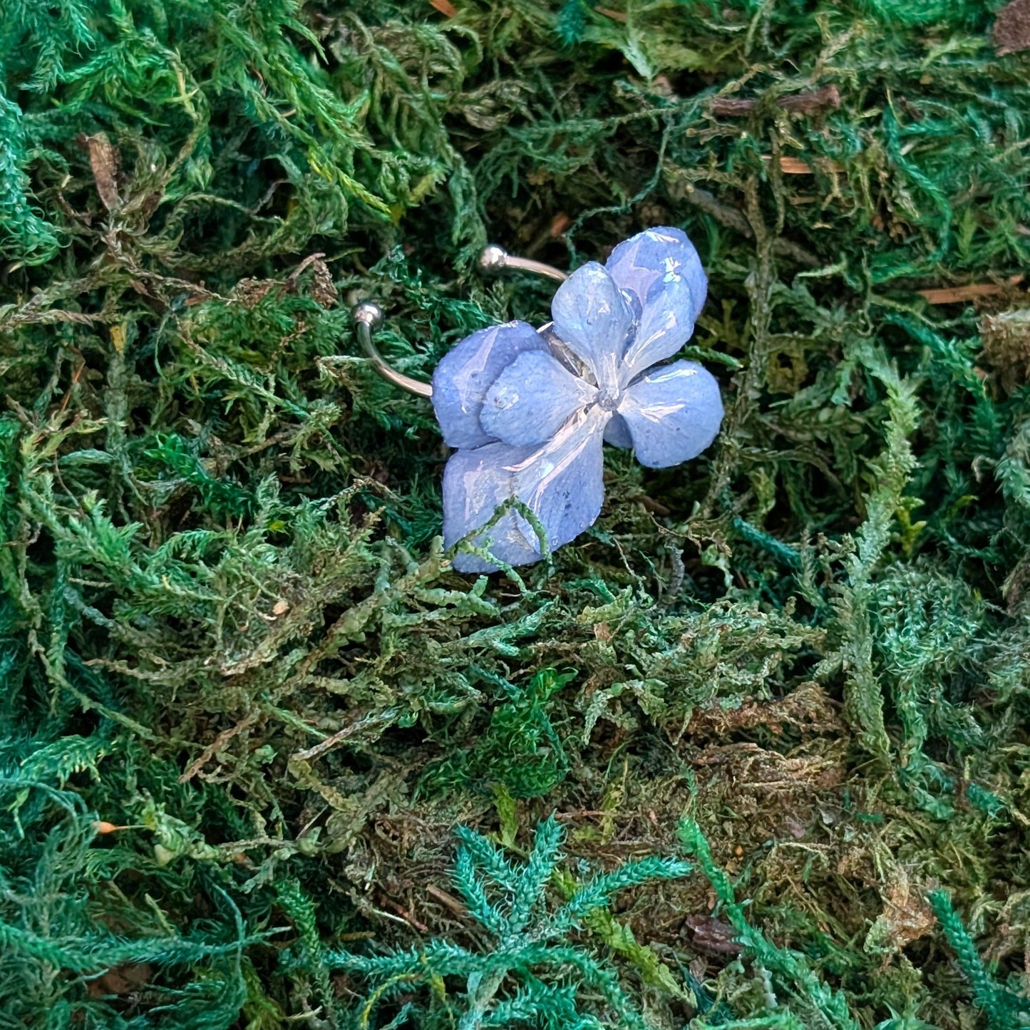 Blue Hydrangea Ring