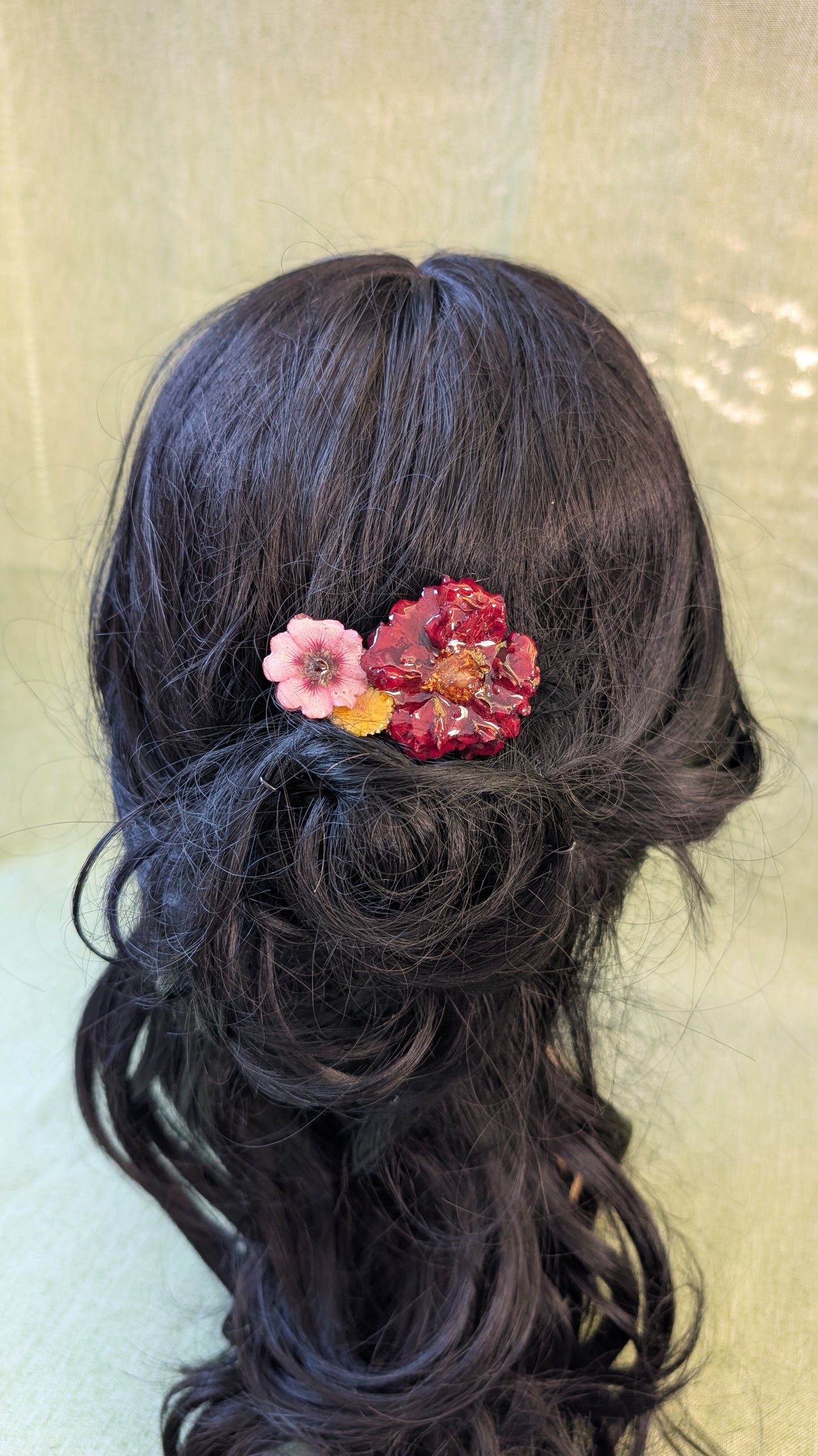 Red Flamenco French Barrette Hair Pin