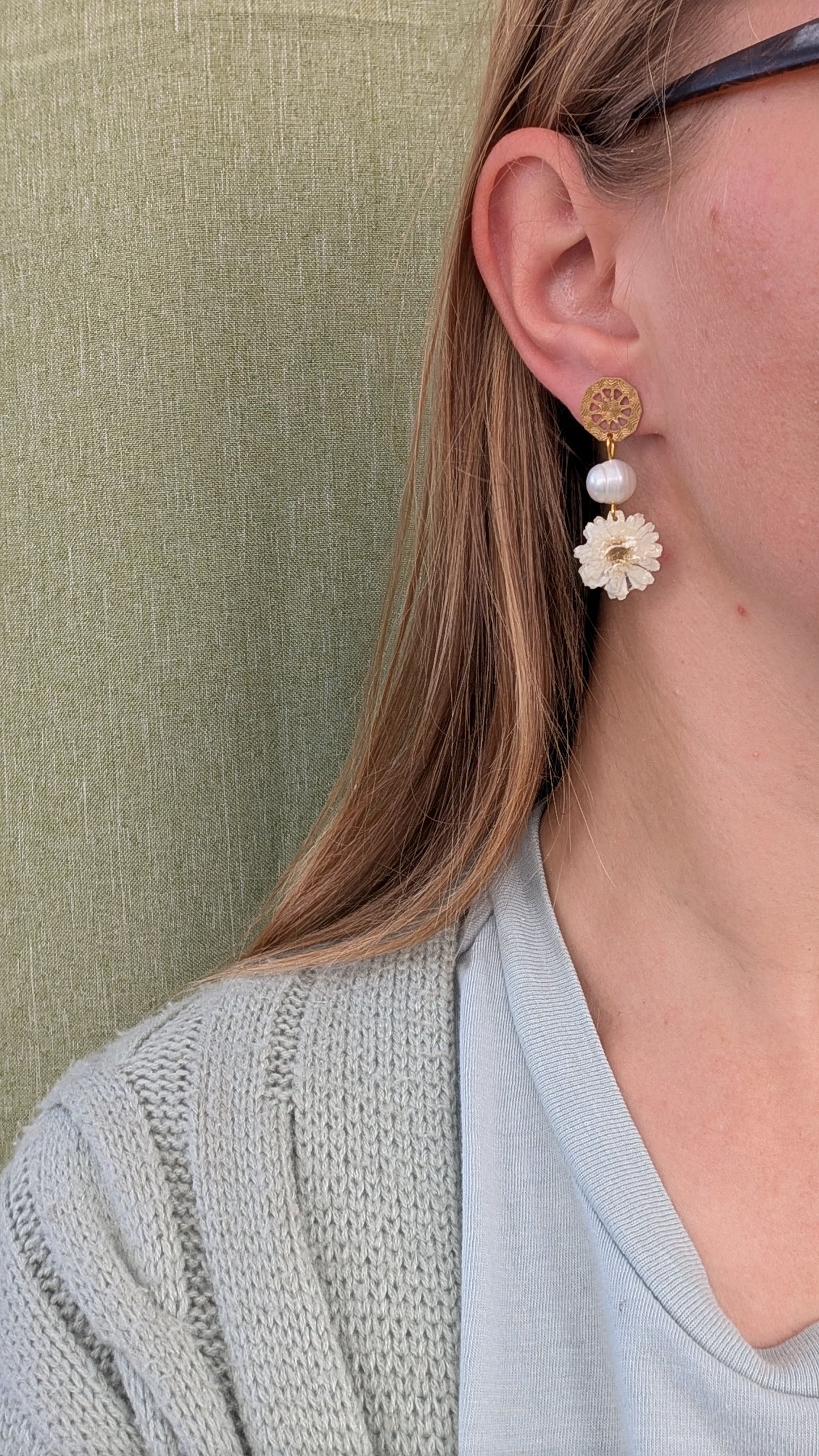 Pearl & Daisy Bloom Earrings