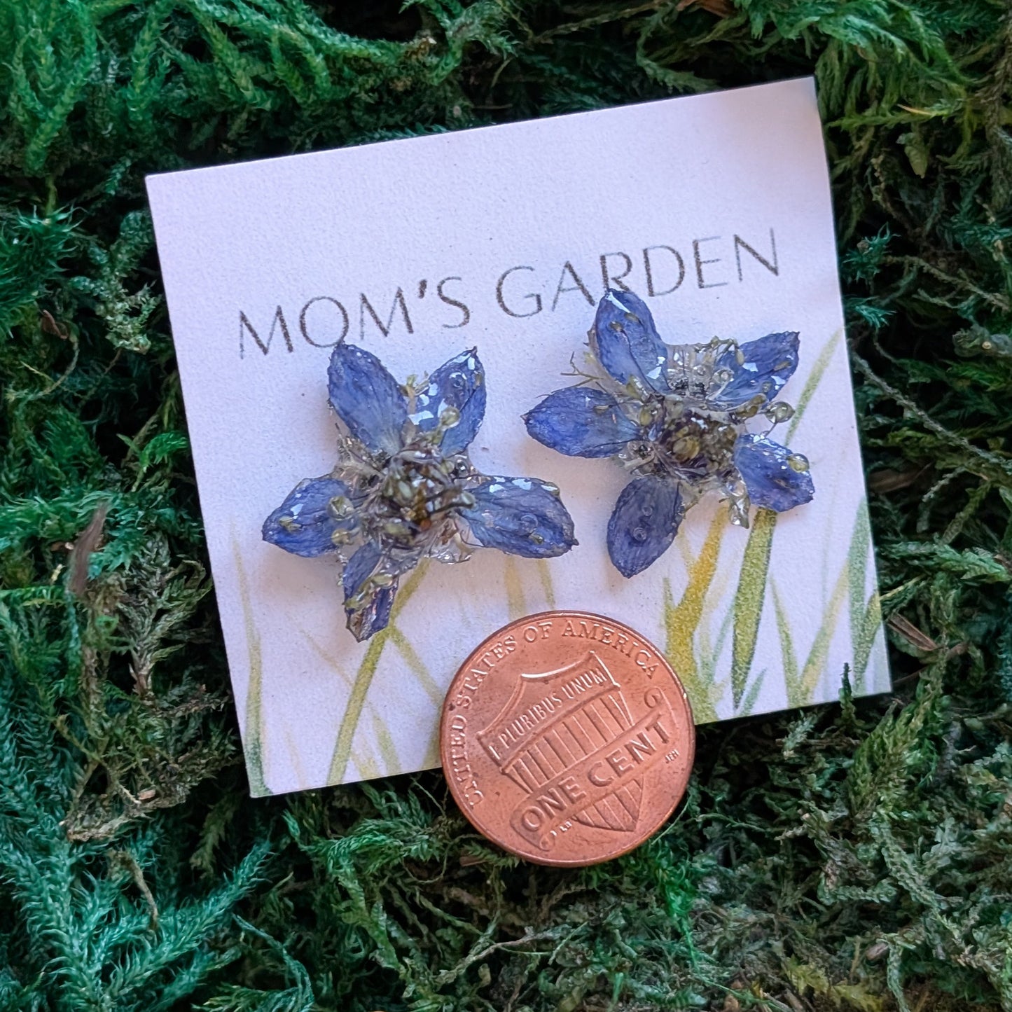 Petite Real Flower Stud Earrings - Nature’s Tiny Treasures