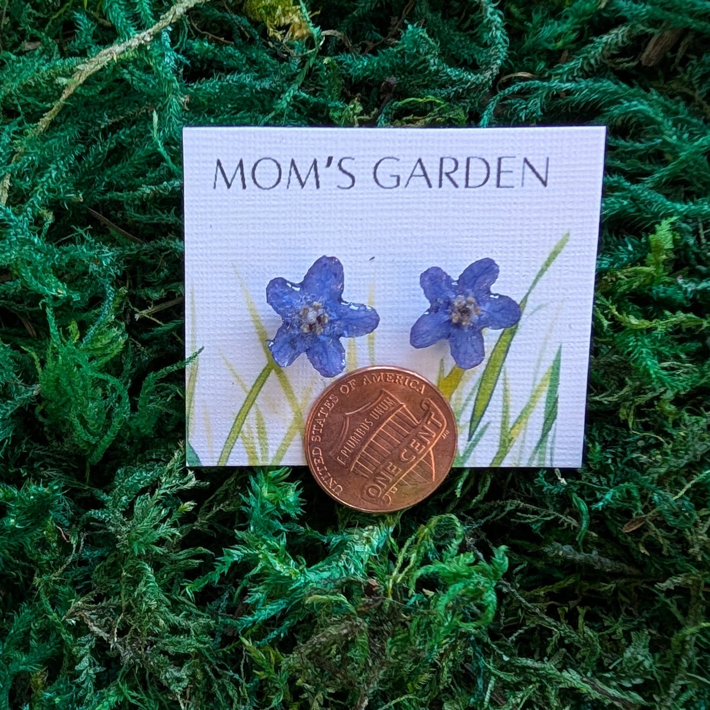 Petite Real Flower Stud Earrings - Nature’s Tiny Treasures