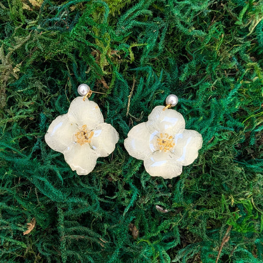 Ivory Blossom Studs