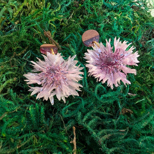 Blush Cornflower Studs
