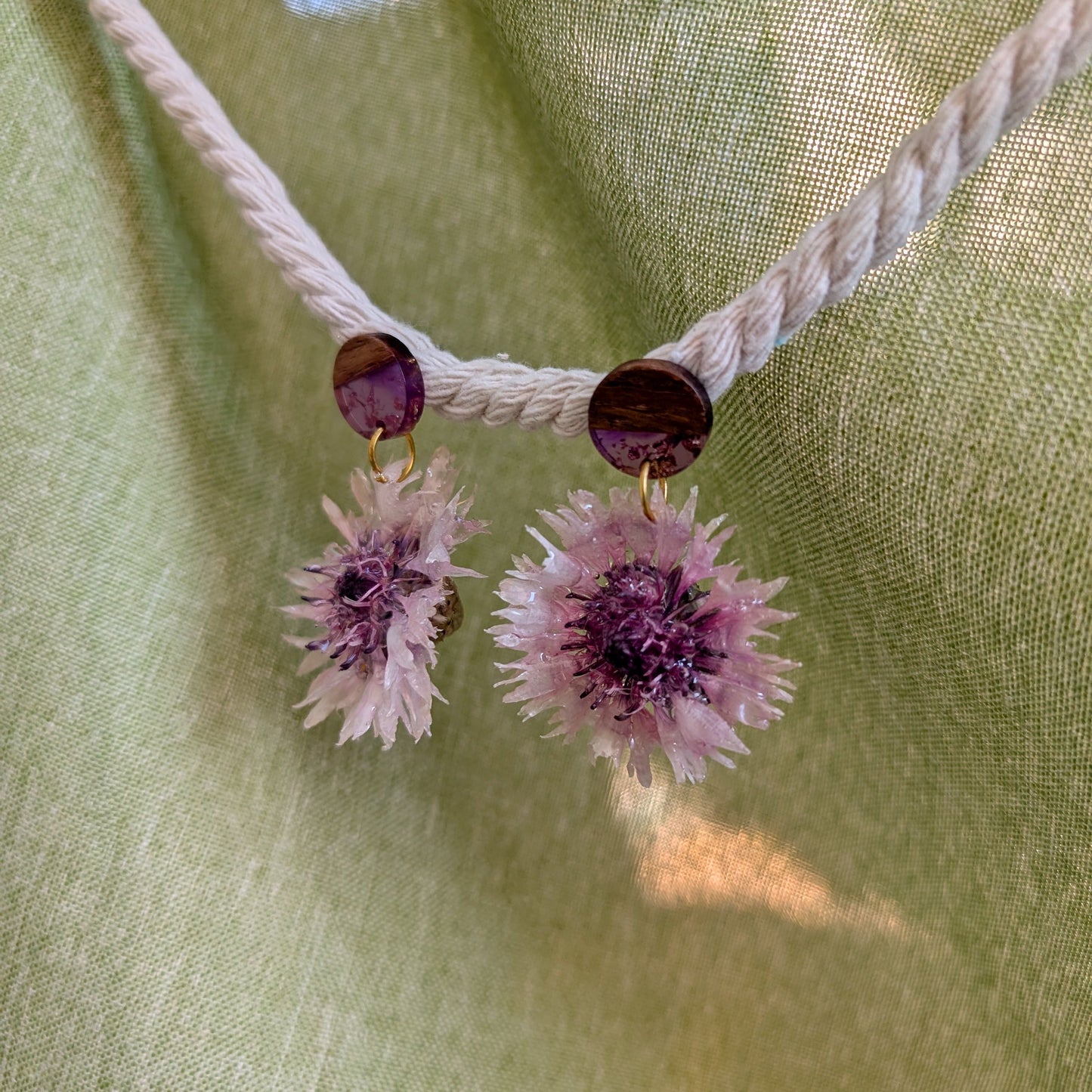 Blush Cornflower Studs