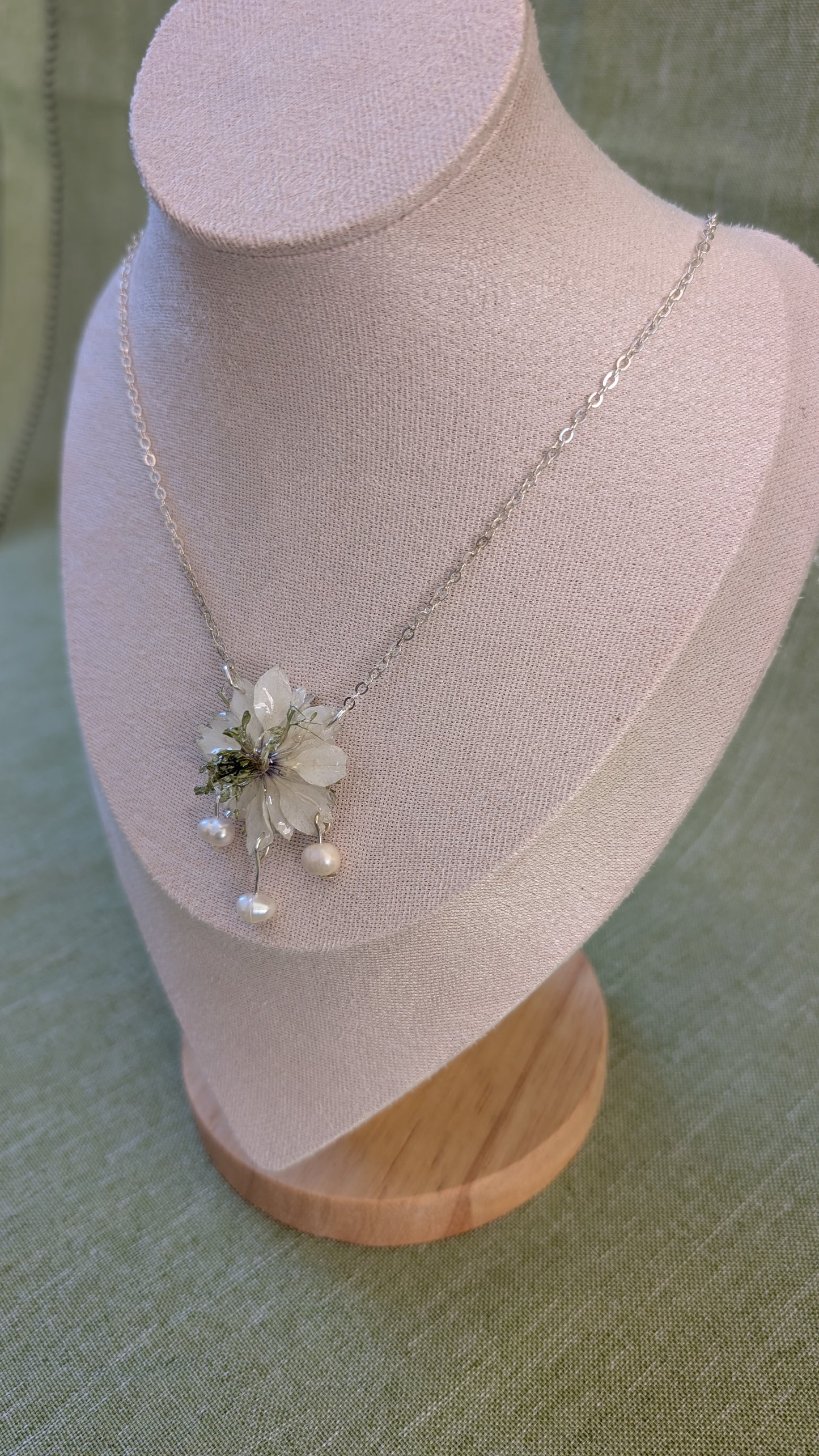 ✨ Pearl-kissed Cosmos Necklace