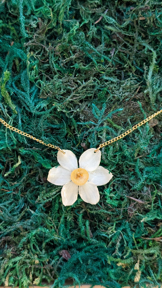 Golden Daffodil Necklace
