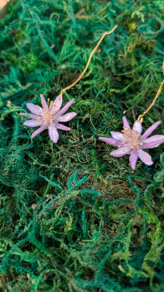 Amethyst Starburst Earrings