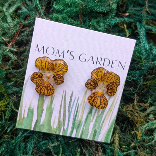 Pansies Stud Earrings